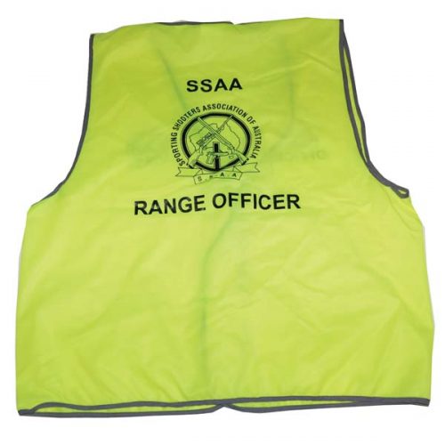 Range Officer Safety Vest Yellow Ssaa Shop